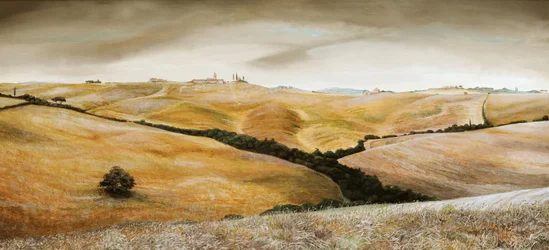 Ferme sur la colline, Toscane, 2001